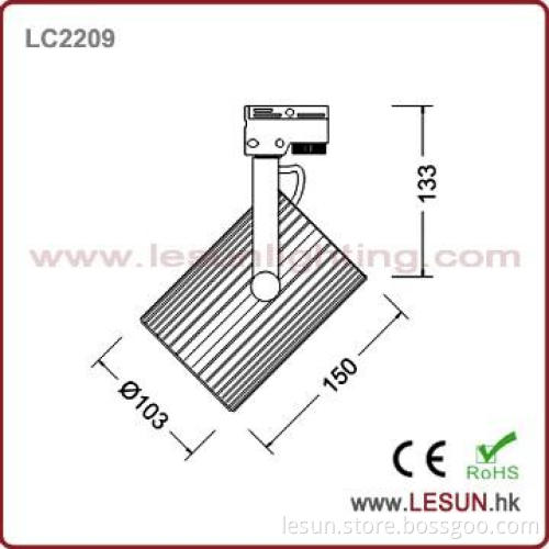 10x1w/10x3w high lumen black aluminum LED Track Spot Light  LC2210